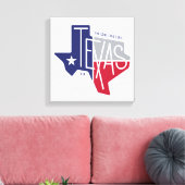De Lone Star-staat Canvas Afdruk (Insitu (Woonkamer))