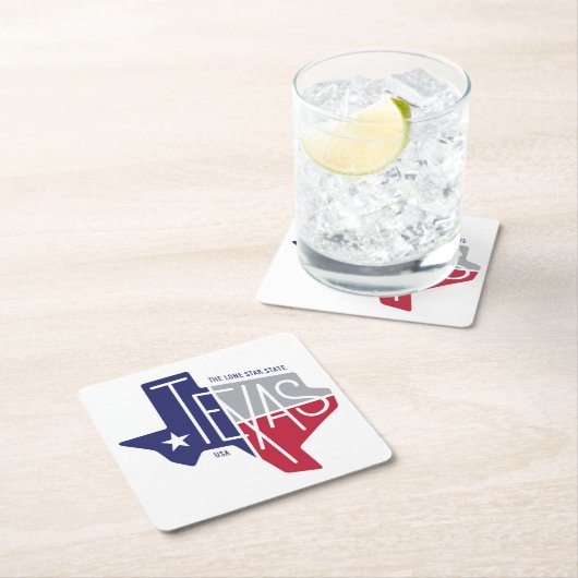 De Lone Star-staat Kartonnen Onderzetters (Insitu)