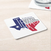 De Lone Star-staat Kartonnen Onderzetters (Schuin)