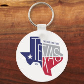 De Lone Star-staat Sleutelhanger (Voorkant)
