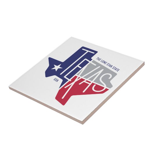 De Lone Star-staat Tegeltje (Zijkant)