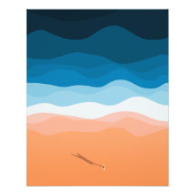 De Lone Surfer | Illustratie antenne