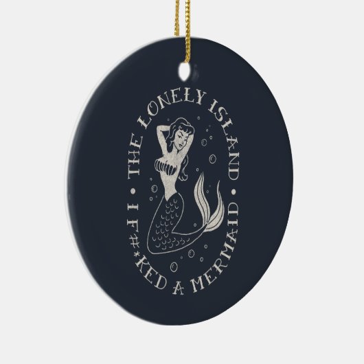 De Lonely Island Mermaid Keramisch Ornament (Rechts)