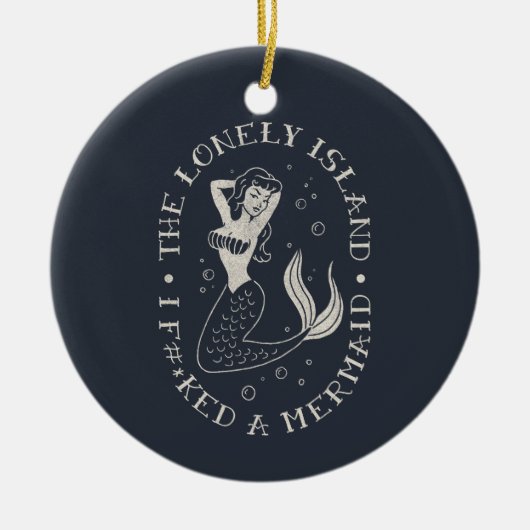 De Lonely Island Mermaid Keramisch Ornament (Voorkant)