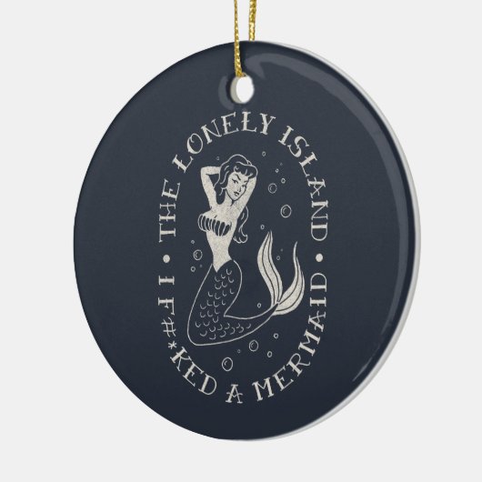 De Lonely Island Mermaid Keramisch Ornament (Links)