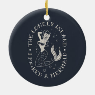 De Lonely Island Mermaid Keramisch Ornament
