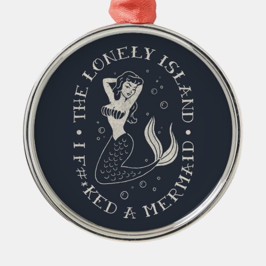 De Lonely Island Mermaid Metalen Ornament (Voorkant)