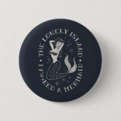 De Lonely Island Mermaid Ronde Button 5,7 Cm (Voorkant)