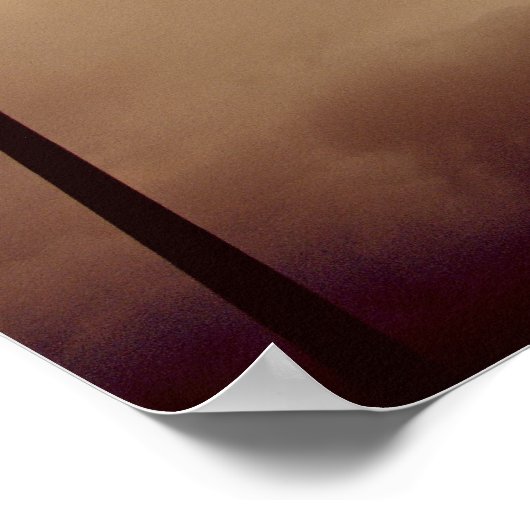 De Lonely Lamppost Poster (Hoek)