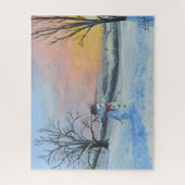 De Lonely Snowman Jigzaag Puzzle Legpuzzel (Verticaal)