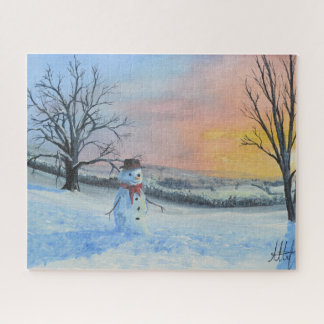 De Lonely Snowman Jigzaag Puzzle Legpuzzel