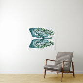 De longen van de Natuur - de adem van het bos Wandkleed (In Situ (horizontaal))