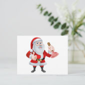 De Loodgieter van de kerstman Feestdagenkaart (Staand voorkant)