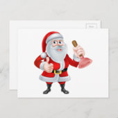 De Loodgieter van de kerstman Feestdagenkaart (Voorkant / Achterkant)