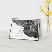 De Loods Notecards van de sneeuw Kaart (Gele Bloem)