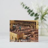 De Looierij van het Leer van Fez - Chouara Marokko Briefkaart (Staand voorkant)