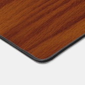 De look van de houtachtige wol bureaumat (Hoek)