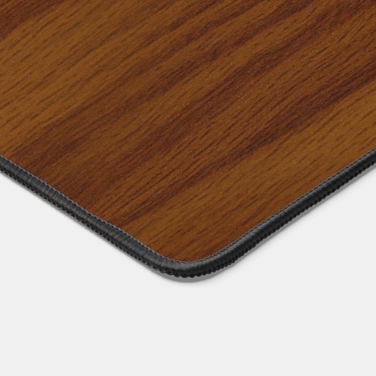 De look van de houtachtige wol bureaumat (Hoek)