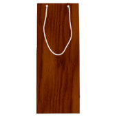 De look van de houtachtige wol wijn cadeautas (Achterkant)