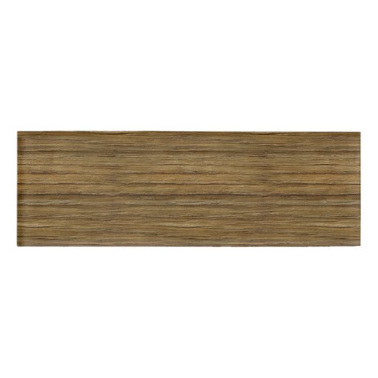 De look van driftwood eikenhout naambadge (Voorkant)