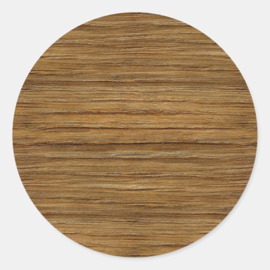 De look van driftwood eikenhout ronde sticker (Voorkant)