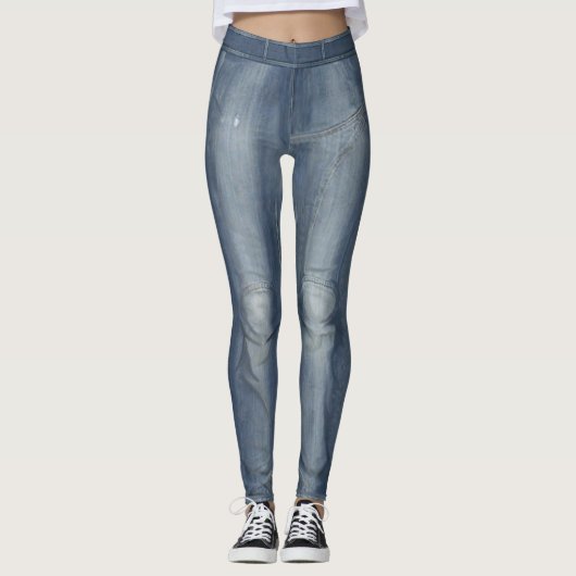 De look van Faded Denim Leggings (Voorkant)