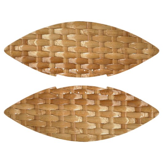 De look van Lacquer Wicker Basketweve Texture American Football (Panelen)