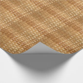De look van Lacquer Wicker Basketweve Texture Cadeaupapier (Hoek)