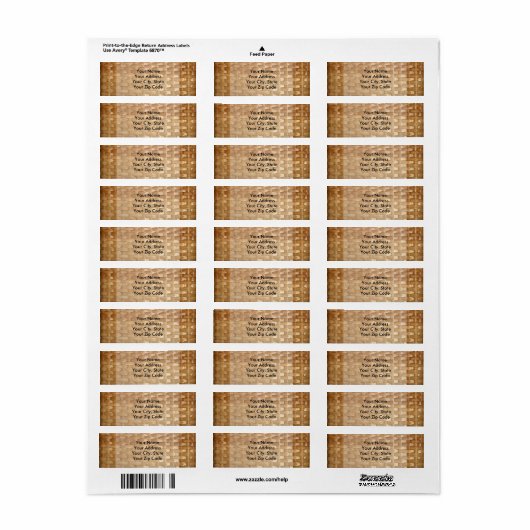 De look van Lacquer Wicker Basketweve Texture Etiket (Full Sheet)