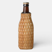 De look van Lacquer Wicker Basketweve Texture Flesjeskoeler (Fles Voorkant)