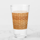 De look van Lacquer Wicker Basketweve Texture Glas (Achterkant)