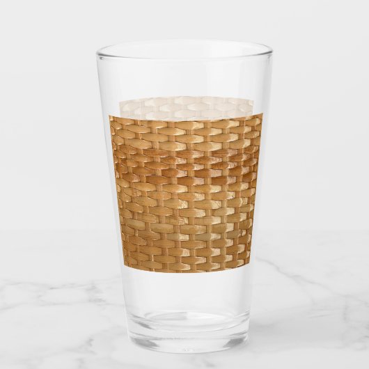 De look van Lacquer Wicker Basketweve Texture Glas (Voorkant)