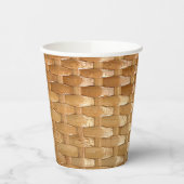 De look van Lacquer Wicker Basketweve Texture  Papieren Bekers (Links)