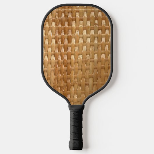 De look van Lacquer Wicker Basketweve Texture Pickleball Paddle (Achterkant)