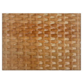 De look van Lacquer Wicker Basketweve Texture Snijplank (Voorkant)