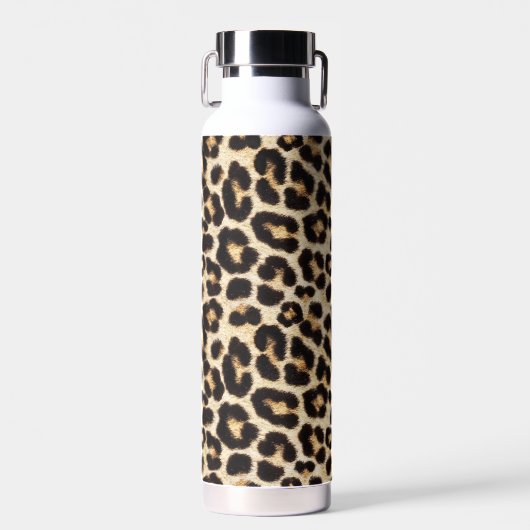 De look van Leopard Faux Fur Waterfles (Voorkant)