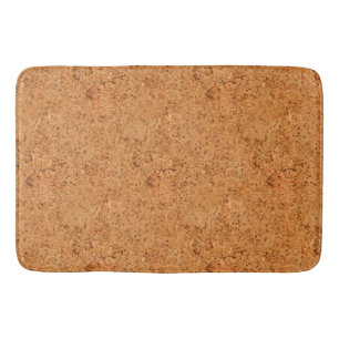 De look van Macadamia Cork Burl Wood Grain Badmat