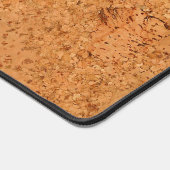 De look van Macadamia Cork Burl Wood Grain Bureaumat (Hoek)