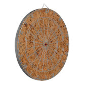 De look van Macadamia Cork Burl Wood Grain Dartbord (Voorkant Links)