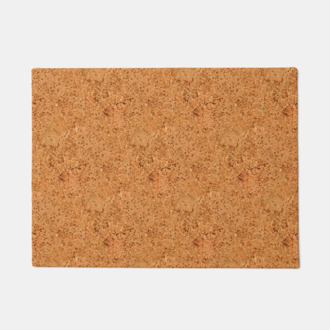 De look van Macadamia Cork Burl Wood Grain Deurmat (Voorkant)