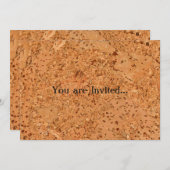 De look van Macadamia Cork Burl Wood Grain Kaart (Voorkant / Achterkant)