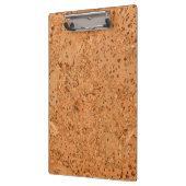 De look van Macadamia Cork Burl Wood Grain Klembord (Links)