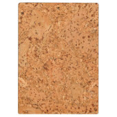 De look van Macadamia Cork Burl Wood Grain Klembord (Achterkant)