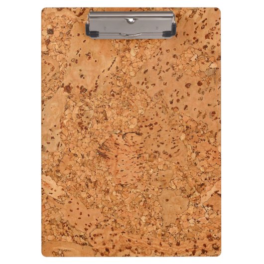De look van Macadamia Cork Burl Wood Grain Klembord (Voorkant)