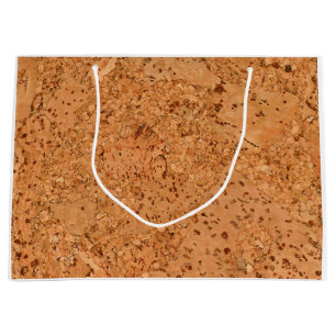 De look van Macadamia Cork Burl Wood Grain Large Cadeautasje