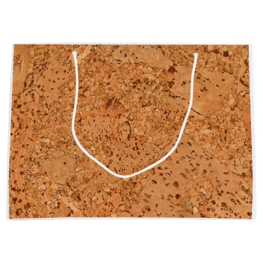 De look van Macadamia Cork Burl Wood Grain Large Cadeautasje (Voorkant)