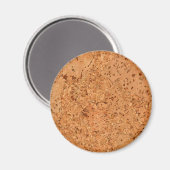 De look van Macadamia Cork Burl Wood Grain Magneet (Voorkant / Achterkant)