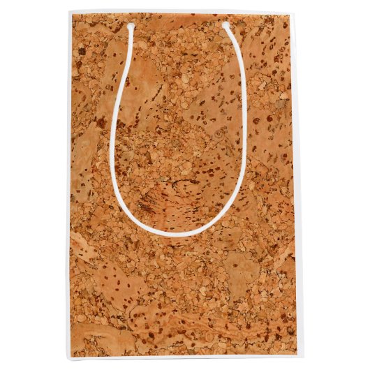 De look van Macadamia Cork Burl Wood Grain Medium Cadeauzakje (Voorkant)