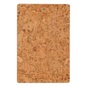 De look van Macadamia Cork Burl Wood Grain Mini Klembord (Achterkant)
