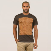 De look van Macadamia Cork Burl Wood Grain T-shirt (Voorkant volledig)